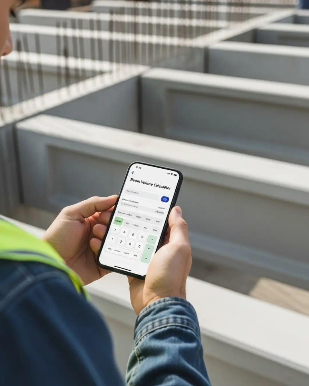 Illustration of a construction beam