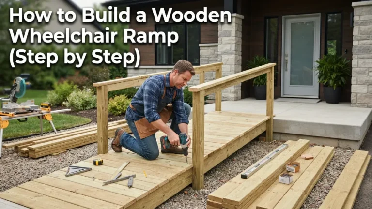 How to Build a Wooden Wheelchair Ramp image