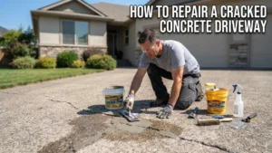 How to Repair a Cracked Concrete Driveway image
