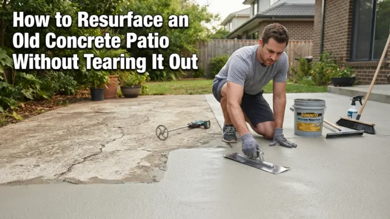 How to Resurface an Old Concrete Patio image